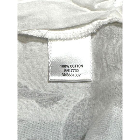 The Webster Miami Women's White Lace Detail Cotton Tunic Top - Picture 7 of 16